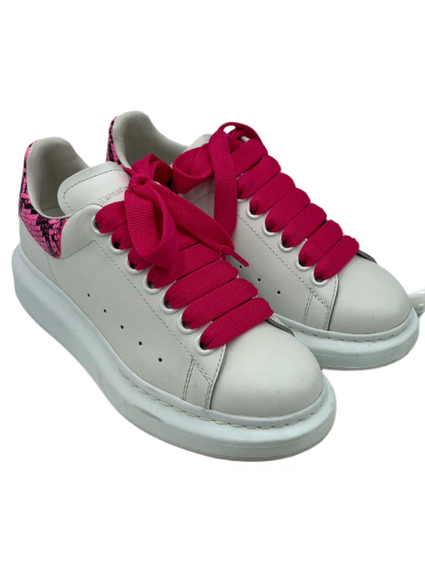 Alexander McQueen Designer Trainers In White, Size: 6