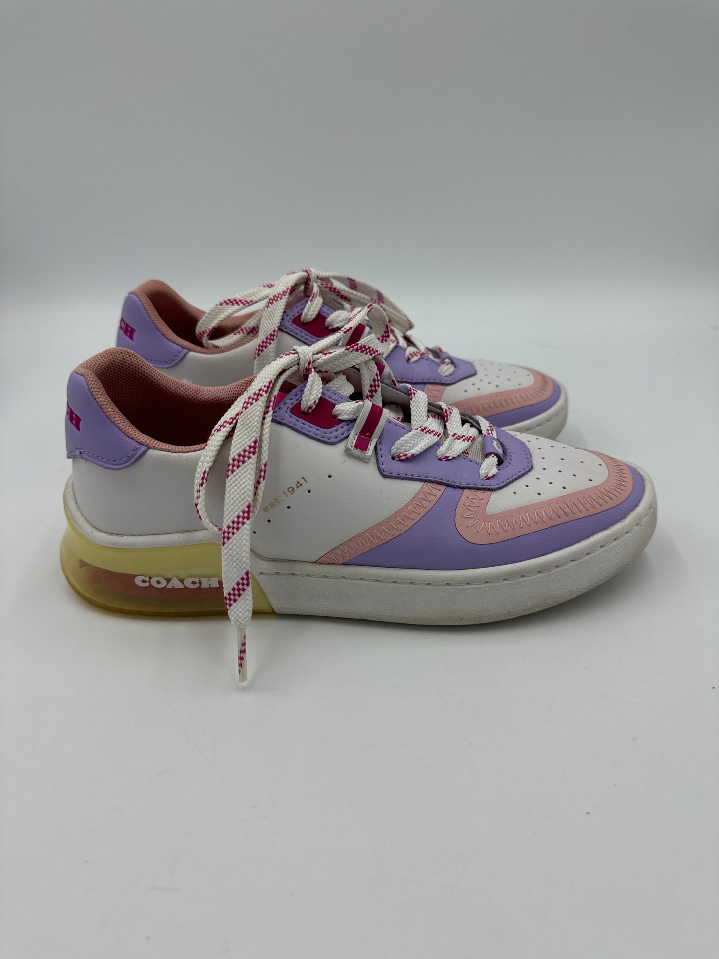 Coach Colorblock Leather Trainers  Size: 6