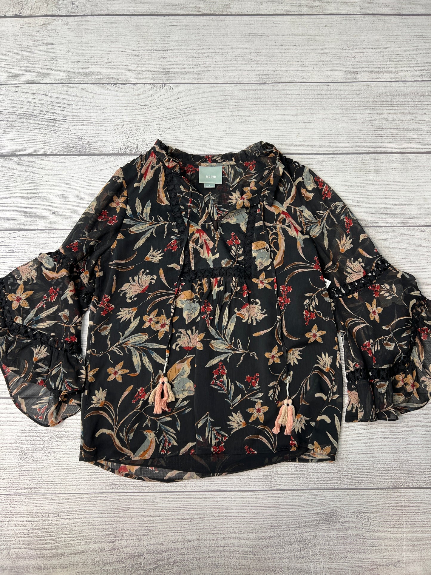 Top Long Sleeve By Maeve In Print, Size: M