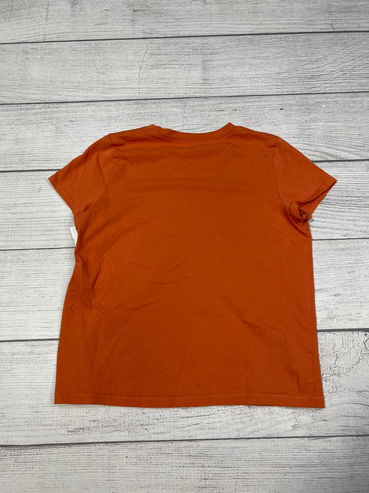 Top Short Sleeve Basic By Madewell In Orange, Size: S