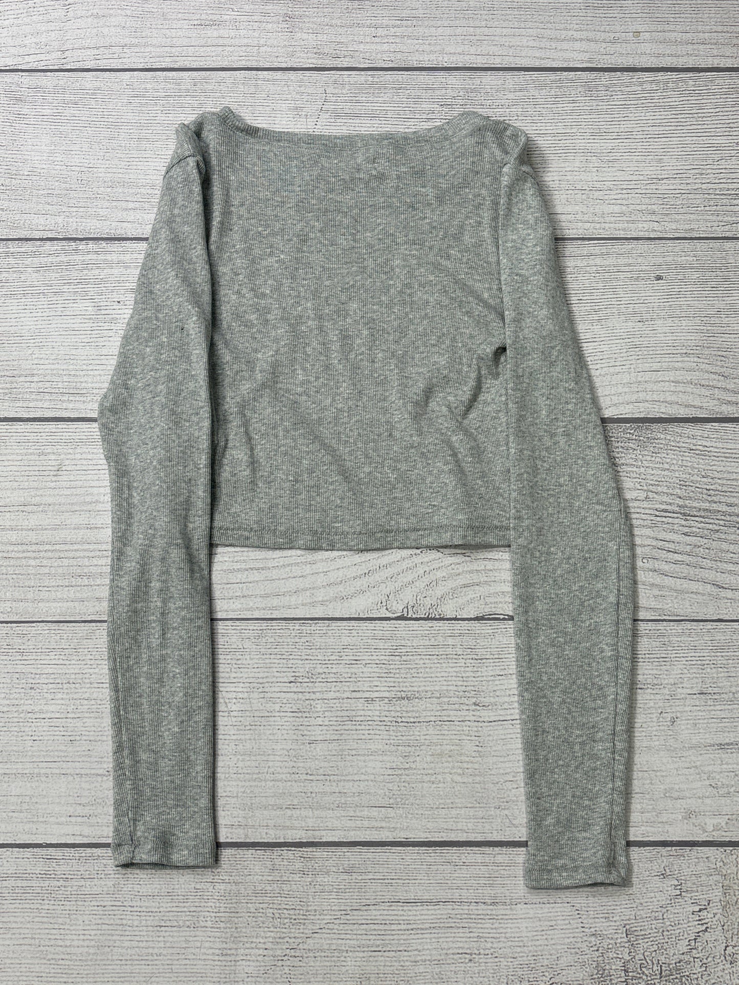 Top Long Sleeve By Madewell In Grey, Size: M