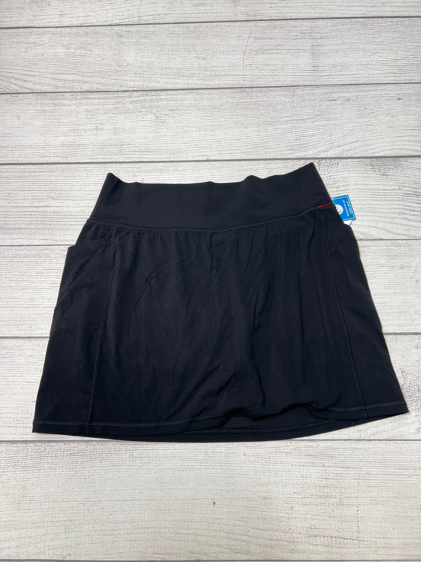 Athletic Skort By Athleta In Black, Size: Xl