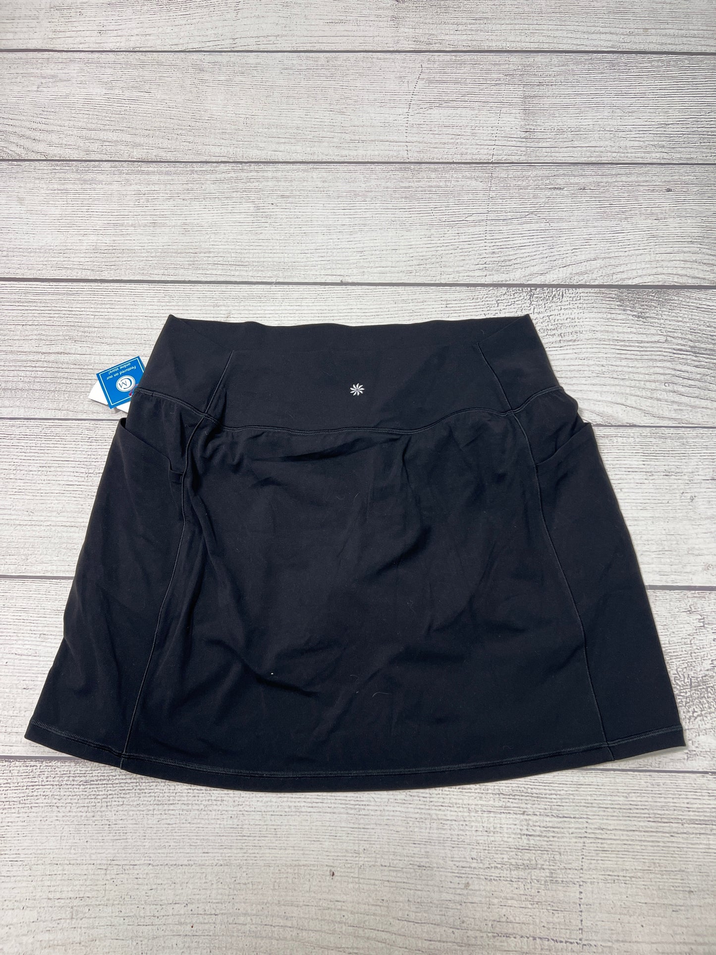 Athletic Skort By Athleta In Black, Size: Xl