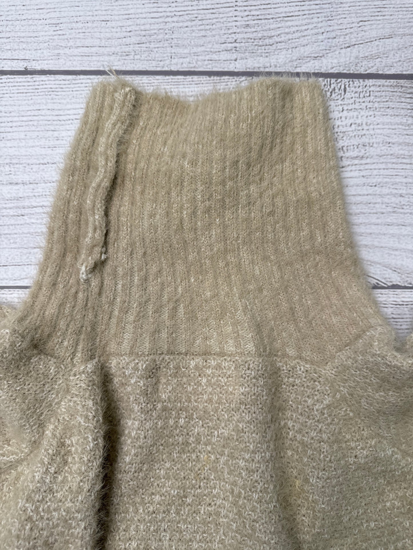 Sweater By Anthropologie In Tan, Size: Osfm