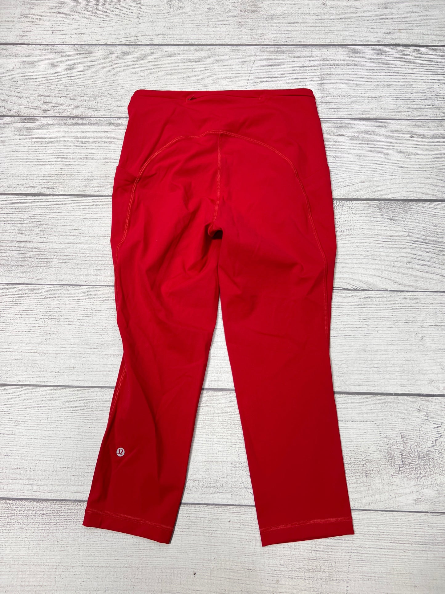 Athletic Capris By Lululemon In Red, Size: 8