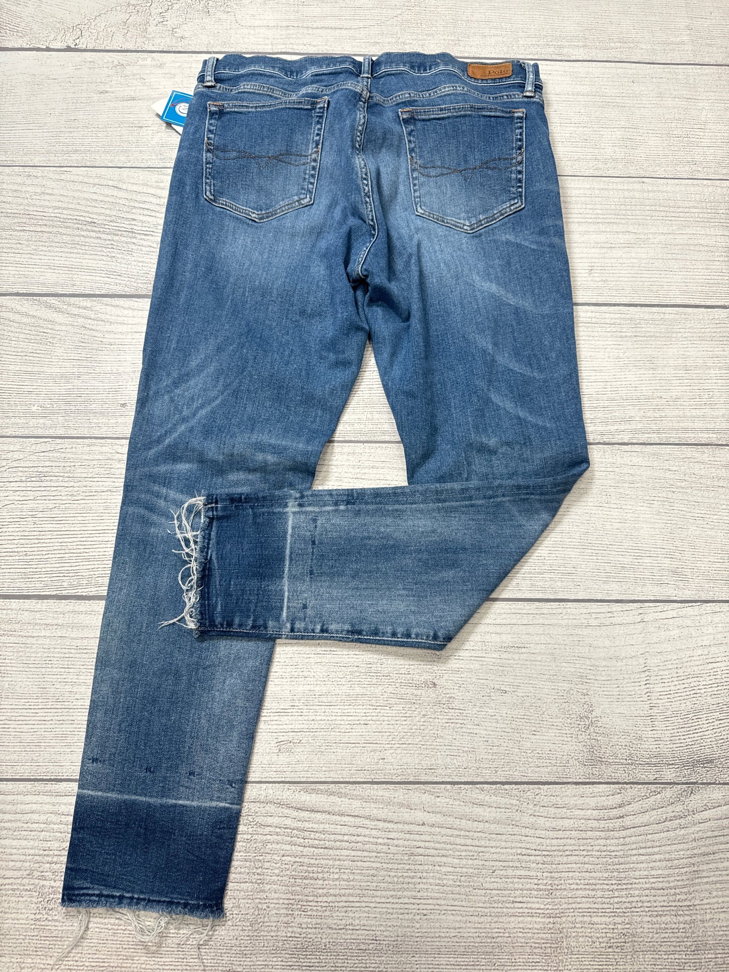 Jeans Skinny By Polo Ralph Lauren In Blue Denim, Size: 12