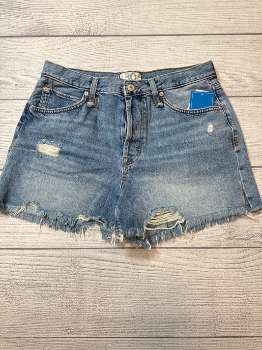 Shorts By Free People In Blue Denim, Size: 10