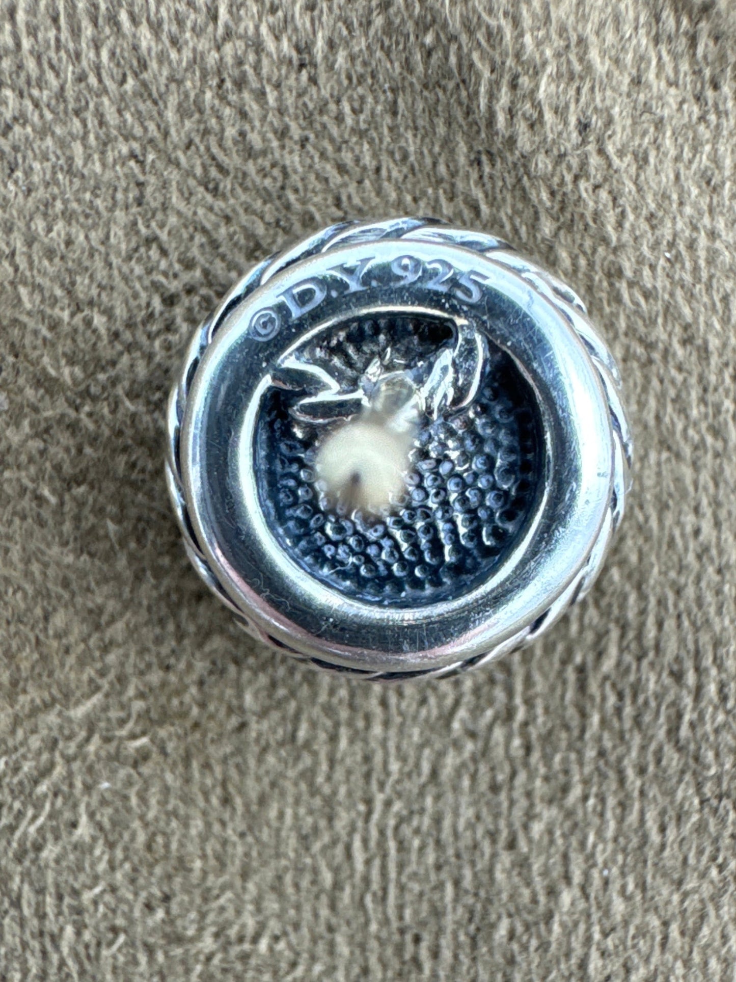 David Yurman Petite Black Pave Stud Diamond Luxury Designer Earrings