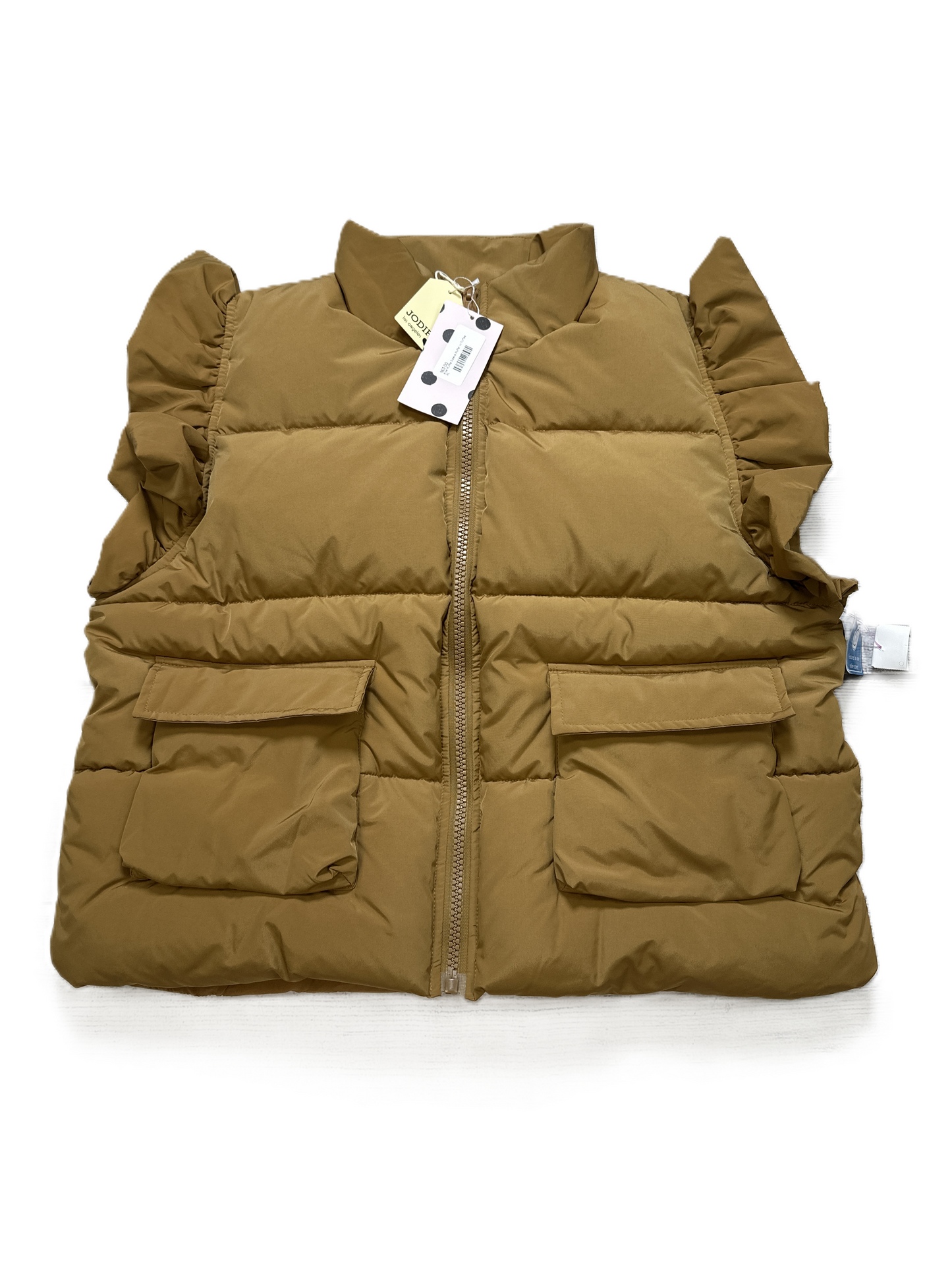 Vest Puffer & Quilted By Jodifl In Brown, Size: Xl