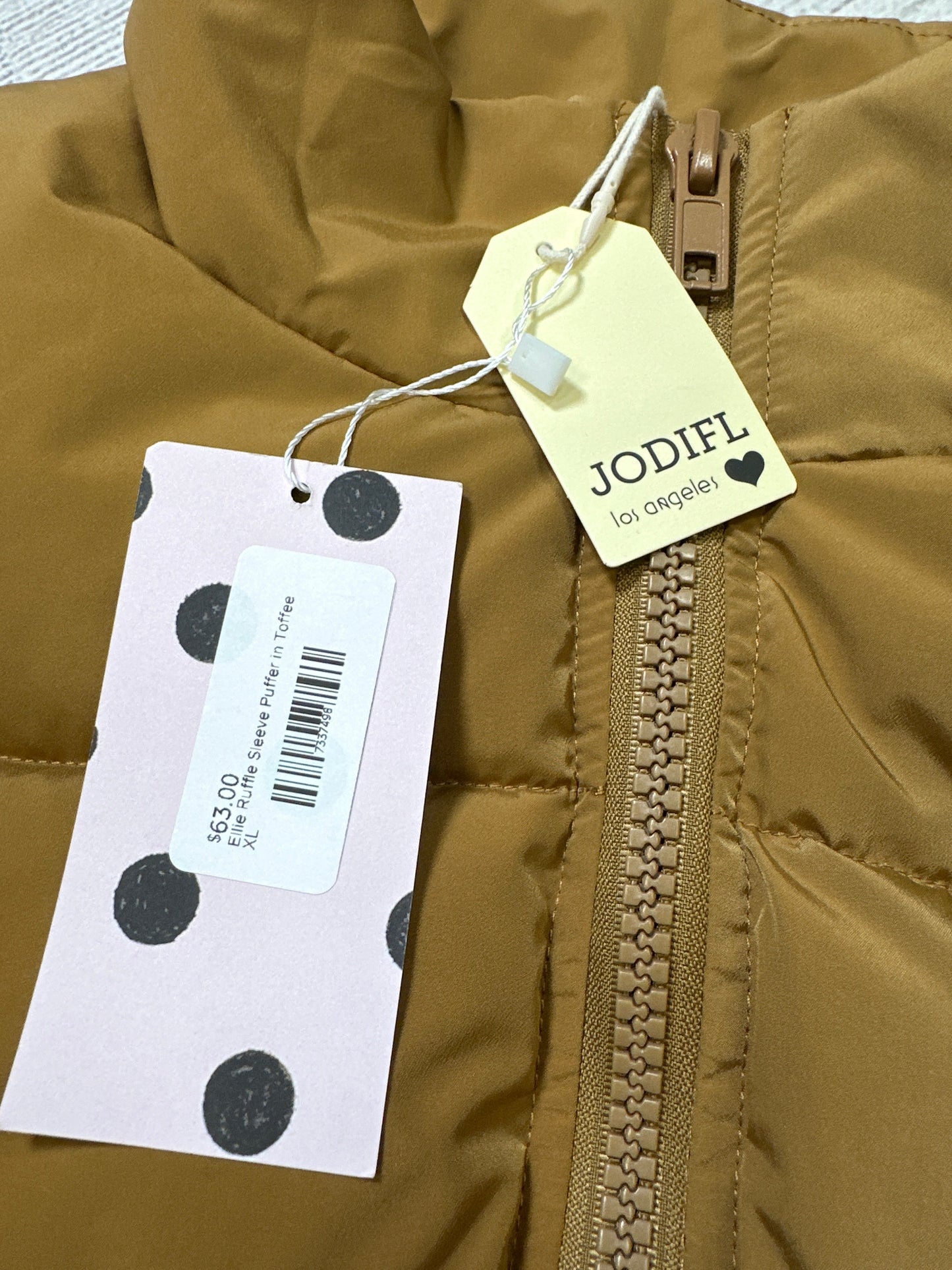 Vest Puffer & Quilted By Jodifl In Brown, Size: Xl