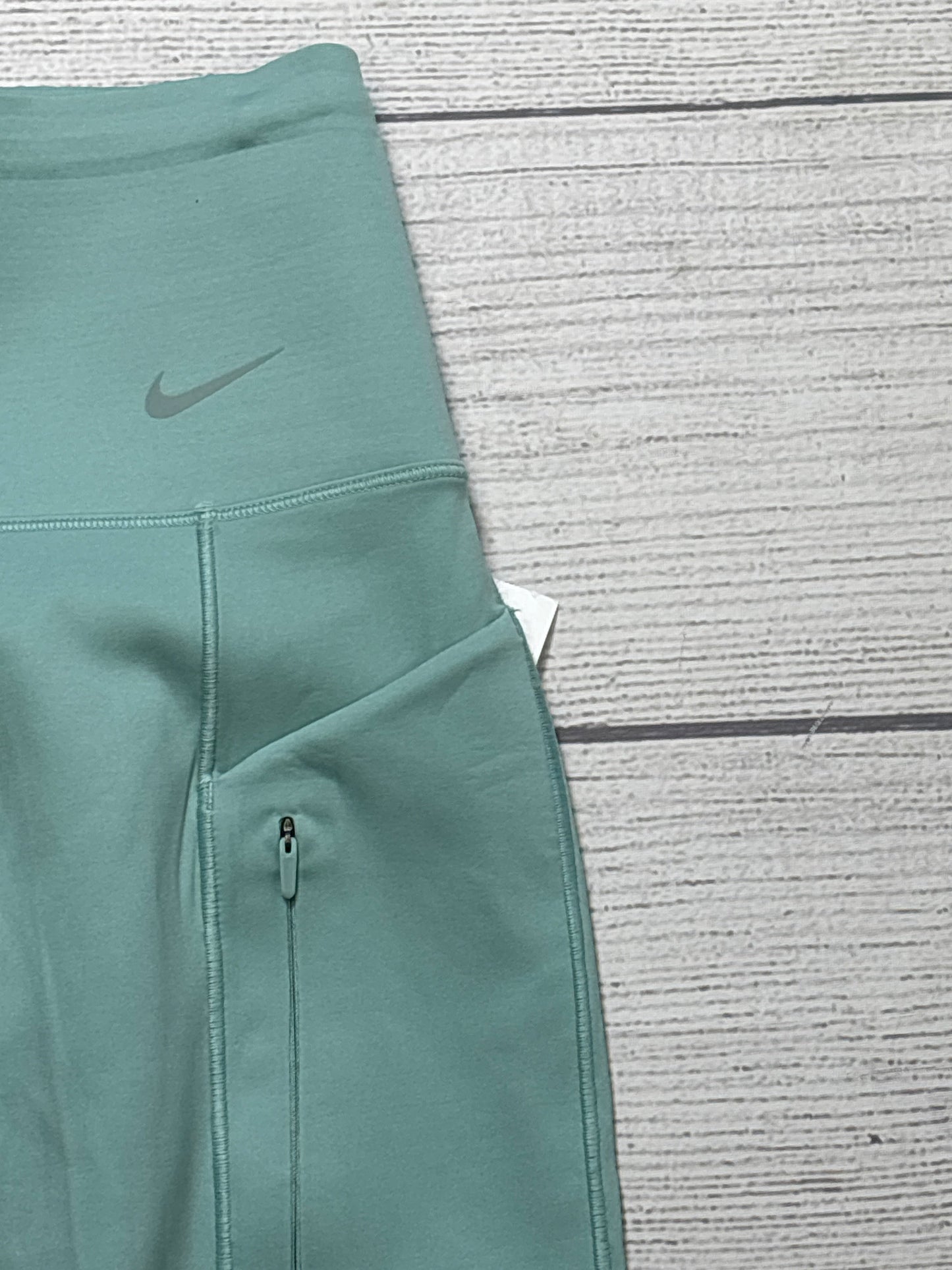 Athletic Leggings By Nike Apparel In Green, Size: Xs