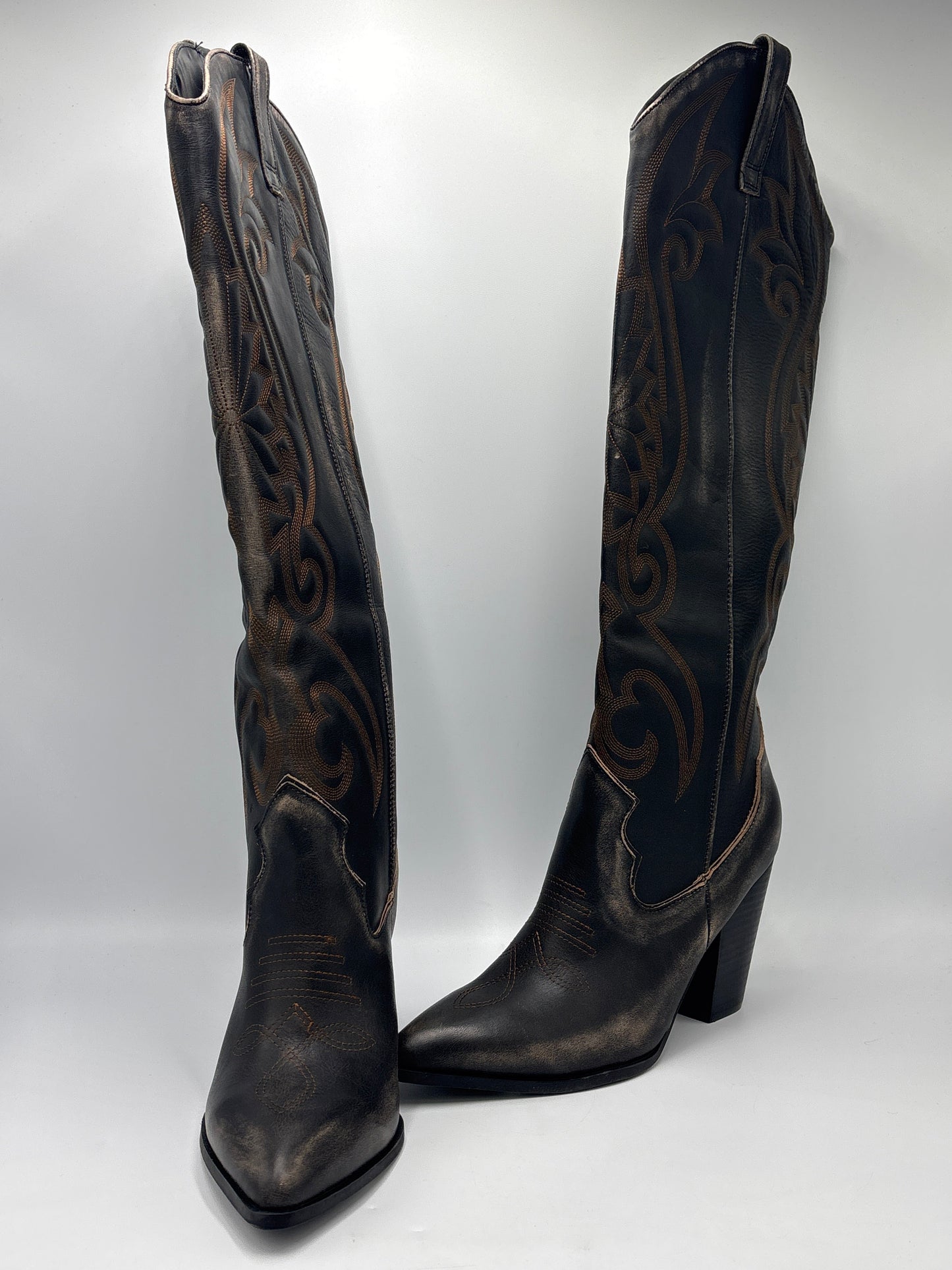 Boots Western By Steve Madden In Black, Size: 11