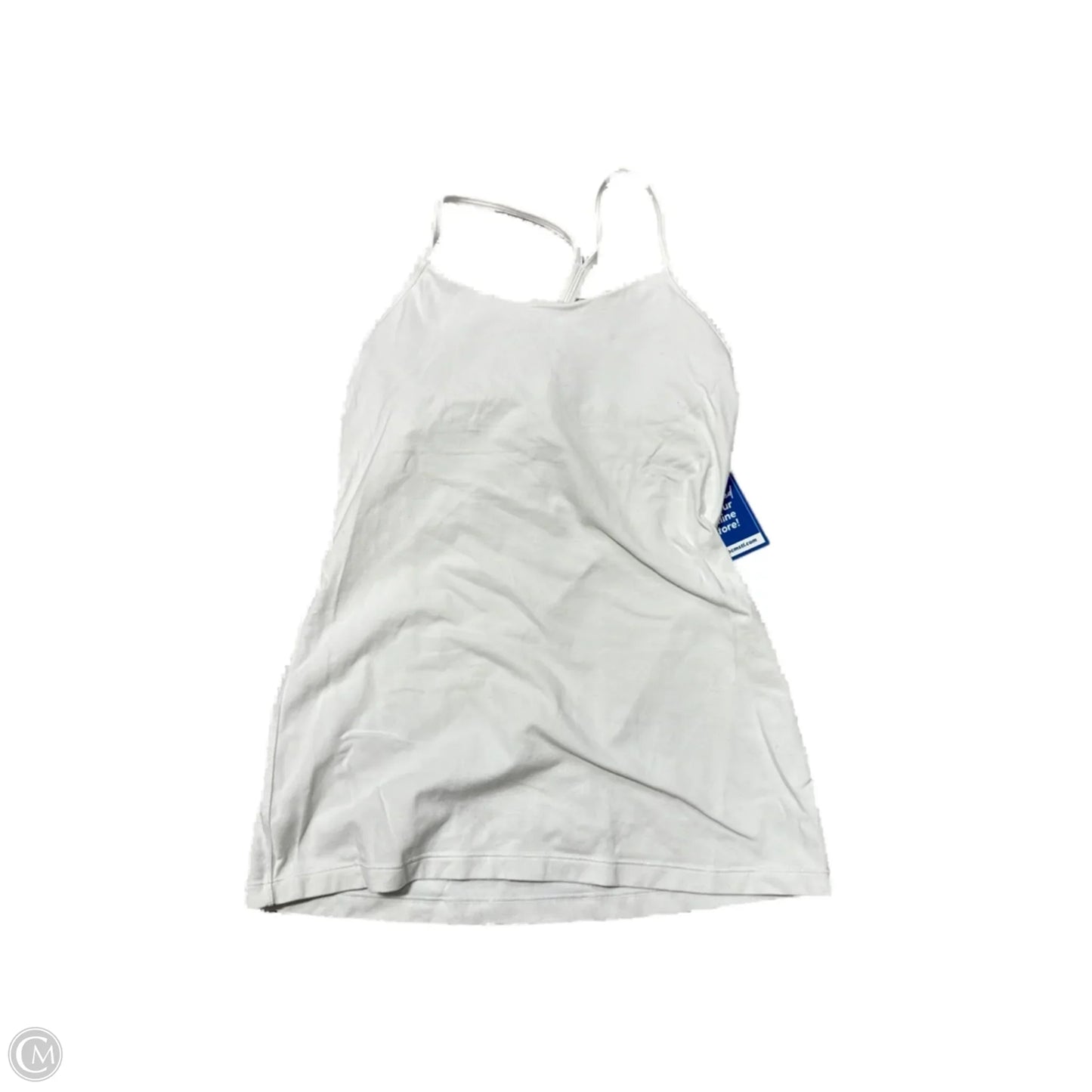 Athletic Tank Top By Lululemon In White, Size: S