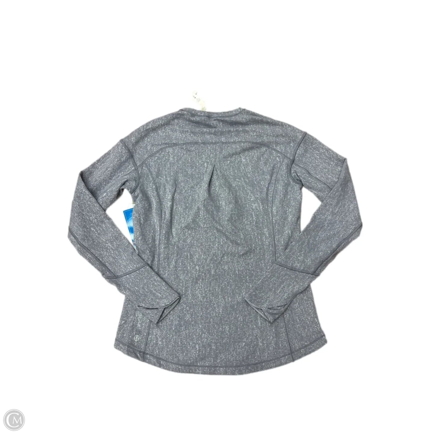 Athletic Top Long Sleeve Crewneck By Lululemon In Grey, Size: 6