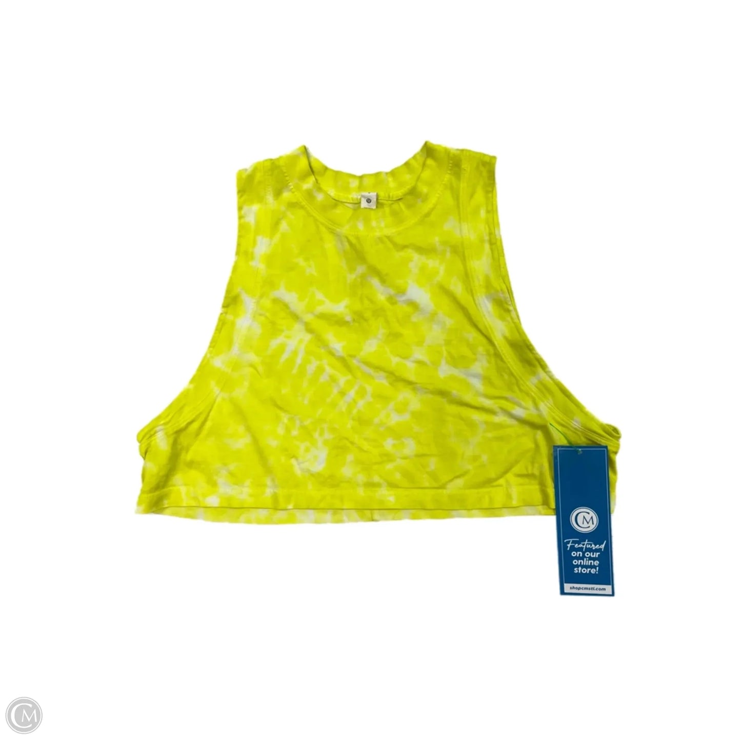 Athletic Tank Top By Lululemon In Yellow, Size: 6