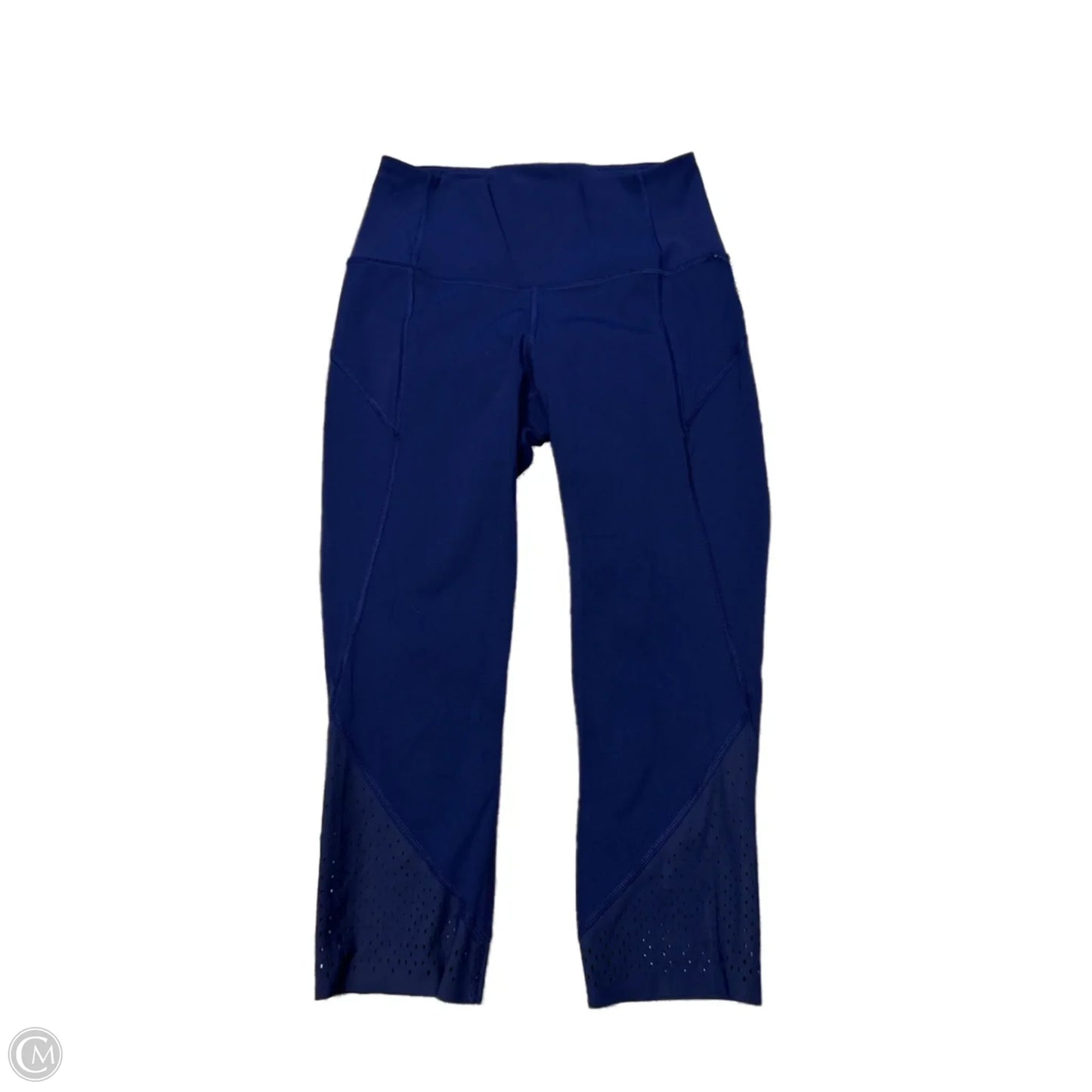 Athletic Capris By Lululemon In Blue, Size: 6