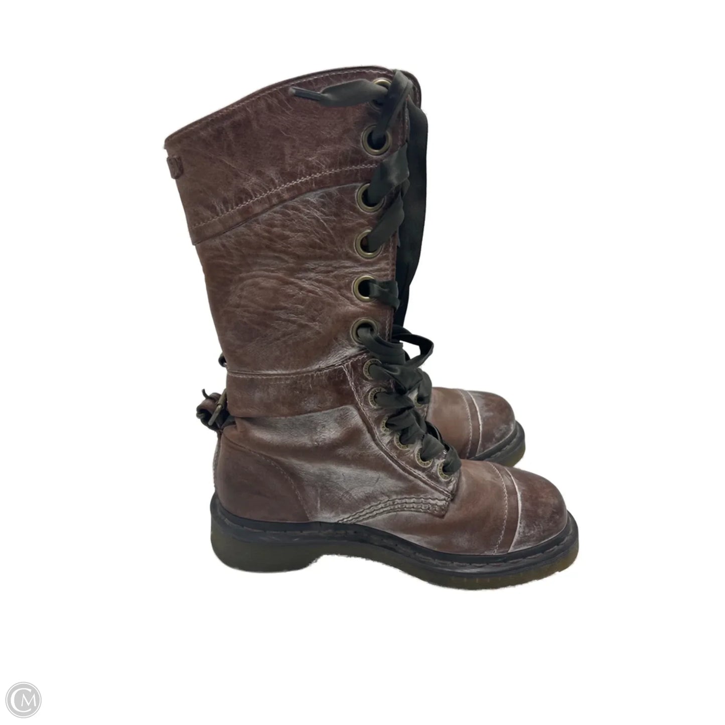 Boots Combat By Dr Martens In Brown, Size: 6