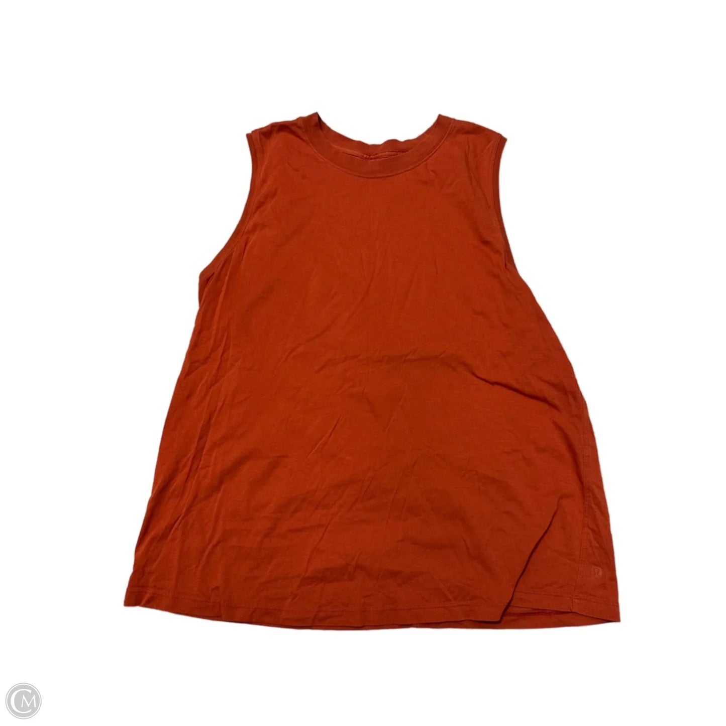 Athletic Tank Top By Lululemon In Orange, Size: Xl