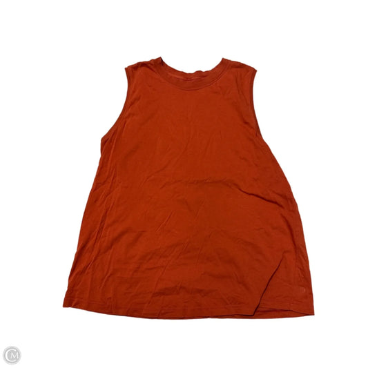 Athletic Tank Top By Lululemon In Orange, Size: Xl