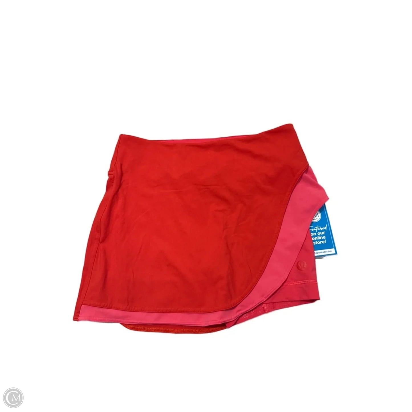 Athletic Skirt By Lululemon In Pink & Red, Size: 6