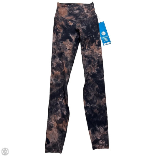 Athletic Leggings By Lululemon In Tie Dye Print, Size: 2