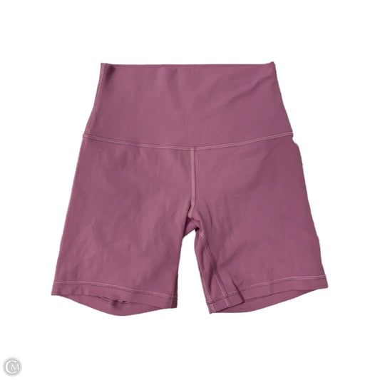 Athletic Shorts By Lululemon In Pink, Size: 4