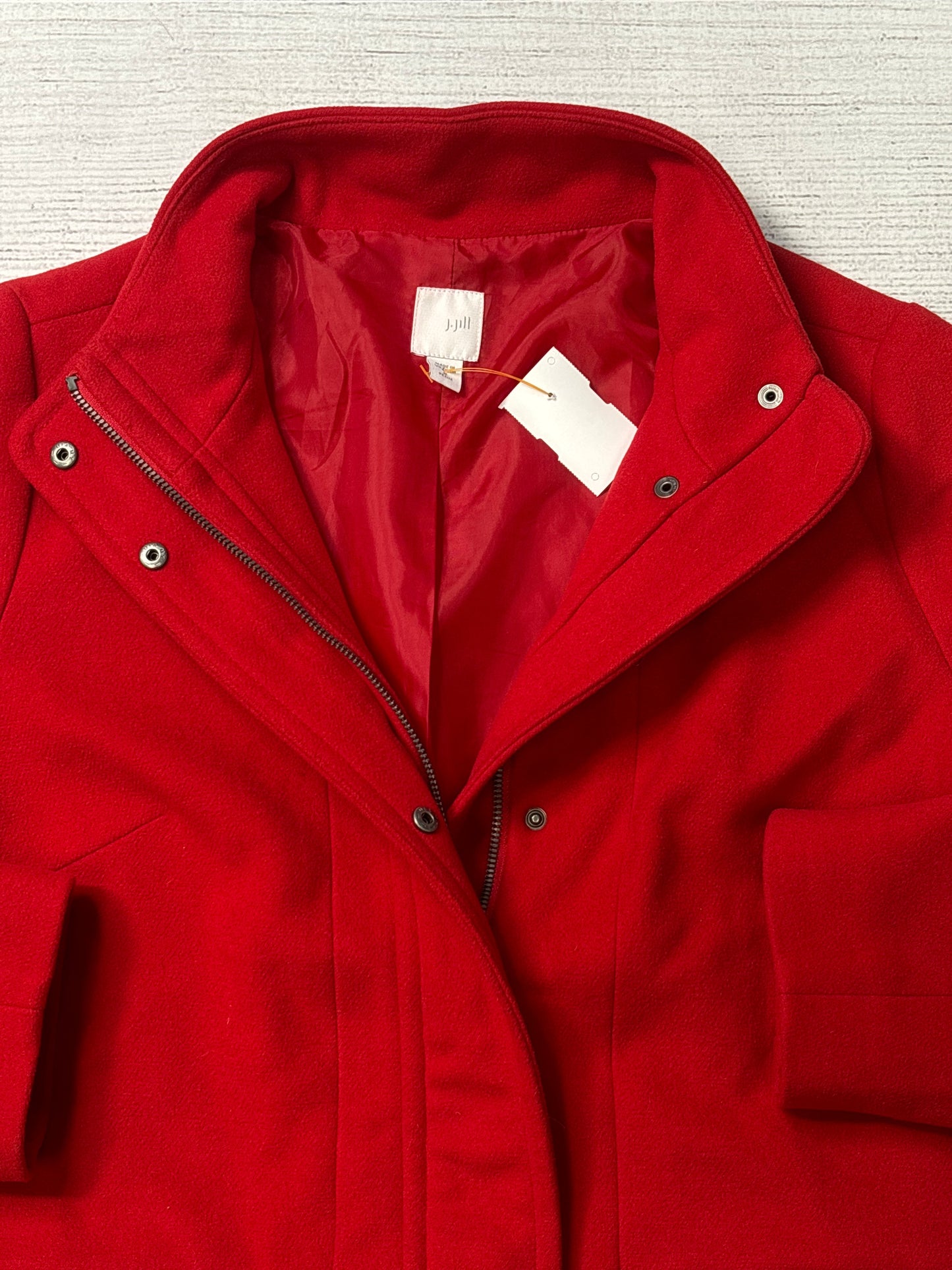 Coat Other By J Jill In Red, Size: MP