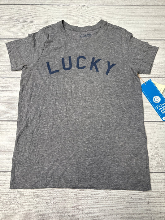 Top Short Sleeve By Lucky Brand In Grey, Size: S