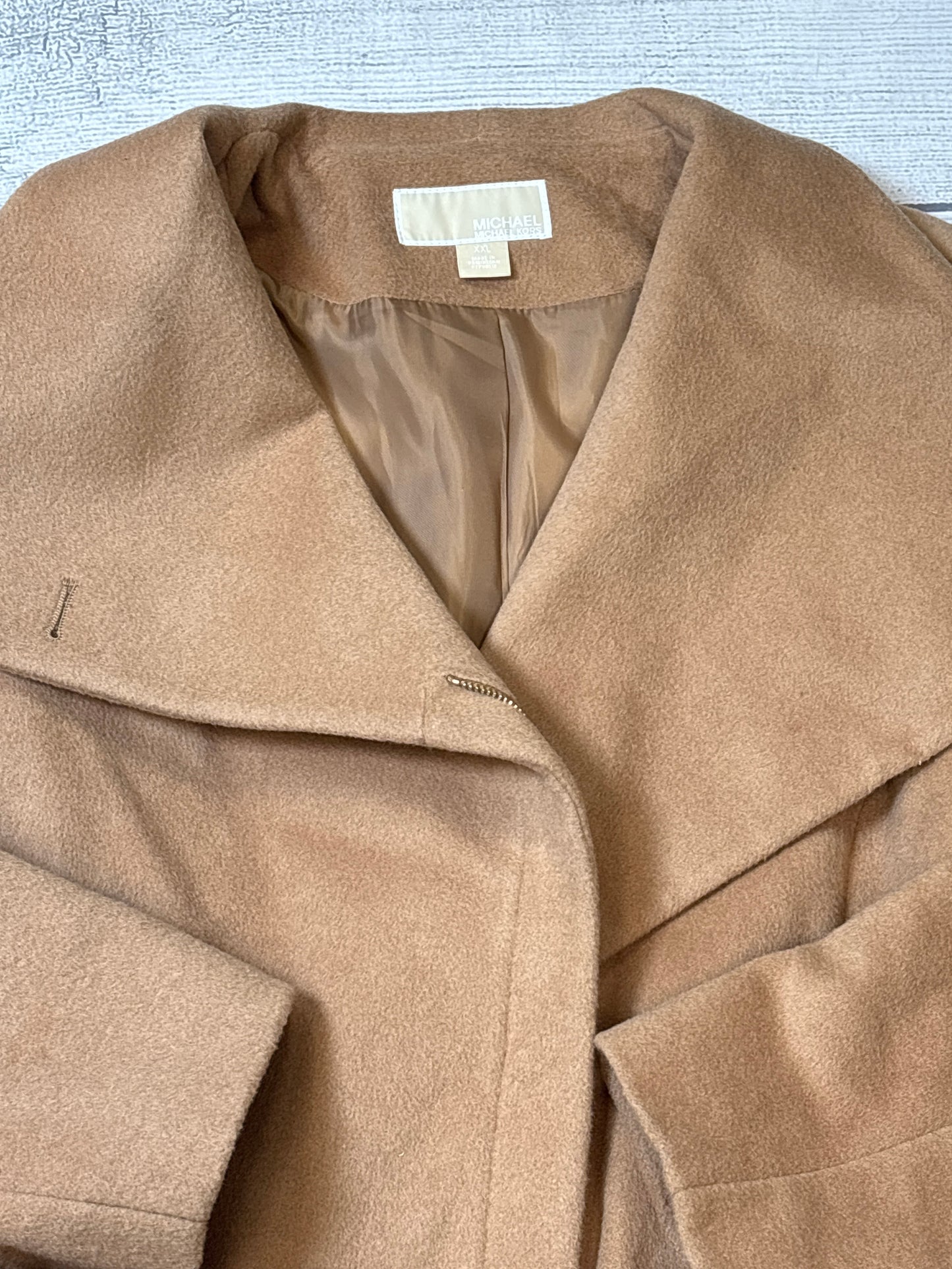 Coat Designer By Michael Kors In Brown, Size: XXL