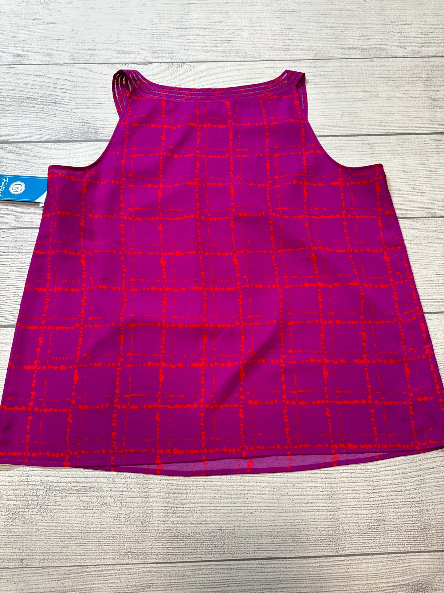 Top Sleeveless By Loft In Purple & Red, Size: Xxl