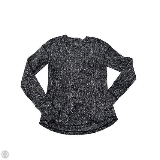 Athletic Top Long Sleeve Crewneck By Lululemon In Black, Size: S