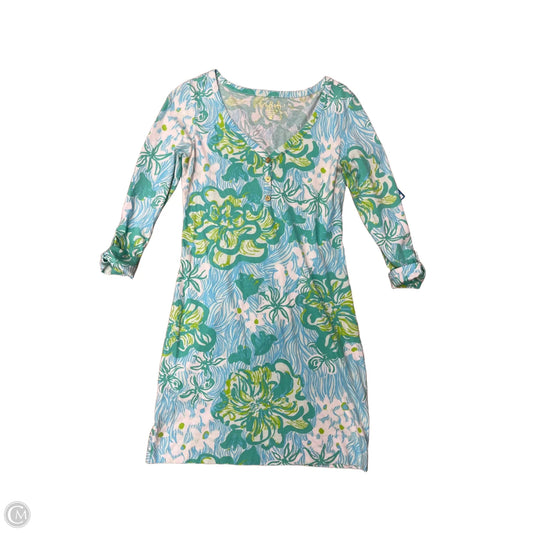 Dress Designer By Lilly Pulitzer In Blue & Green, Size: Xs