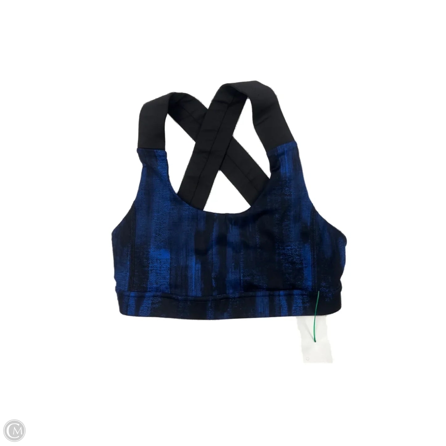 Athletic Bra By Lululemon In Black & Blue, Size: Xs