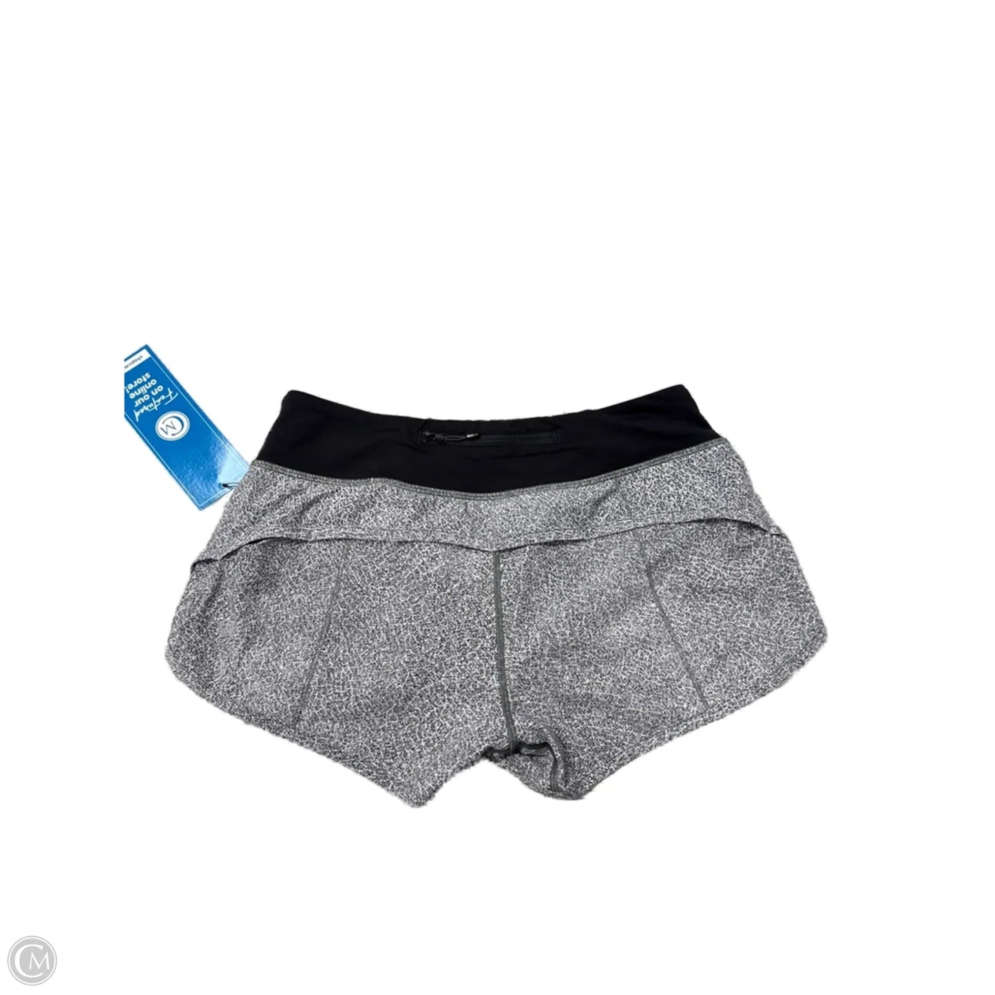 Athletic Shorts By Lululemon In Black & Grey, Size: S
