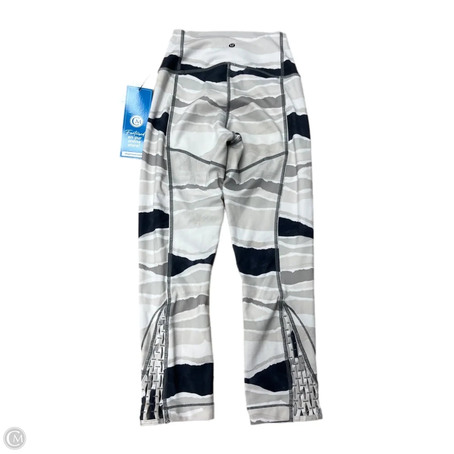 Athletic Capris By Lululemon In Cream & Tan, Size: S