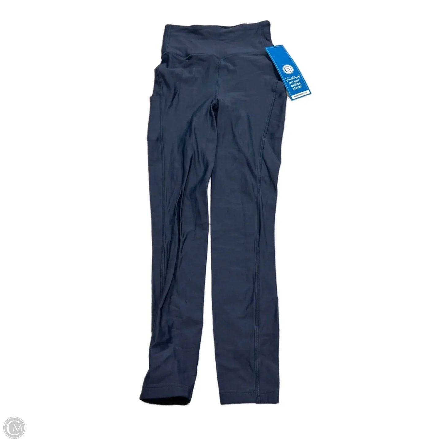 Athletic Leggings By Lululemon In Navy, Size: Xs