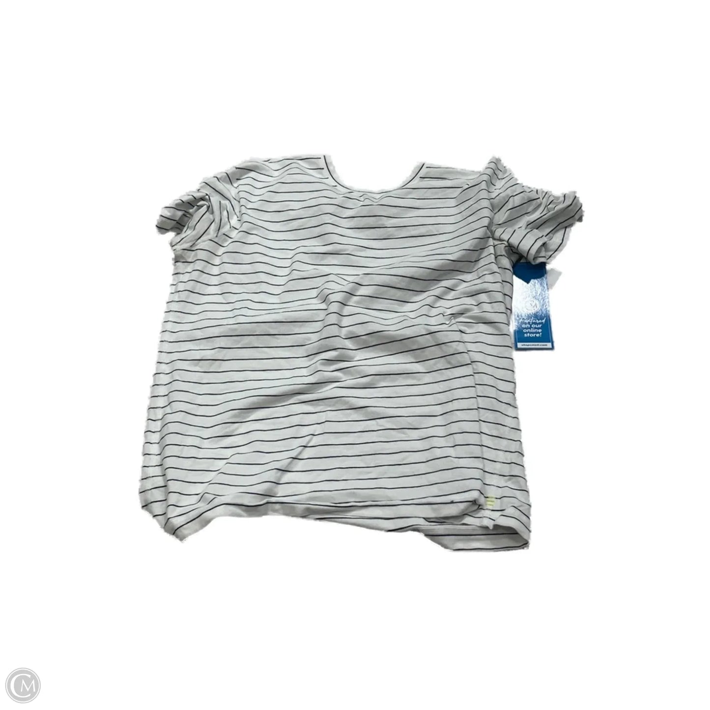 Top Short Sleeve By Lululemon In Striped Pattern, Size: L