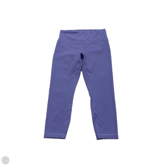 Athletic Capris By Lululemon In Purple, Size: M