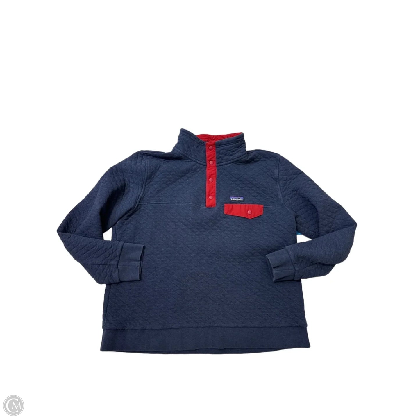 Sweatshirt Collar By Patagonia In Navy, Size: Xl