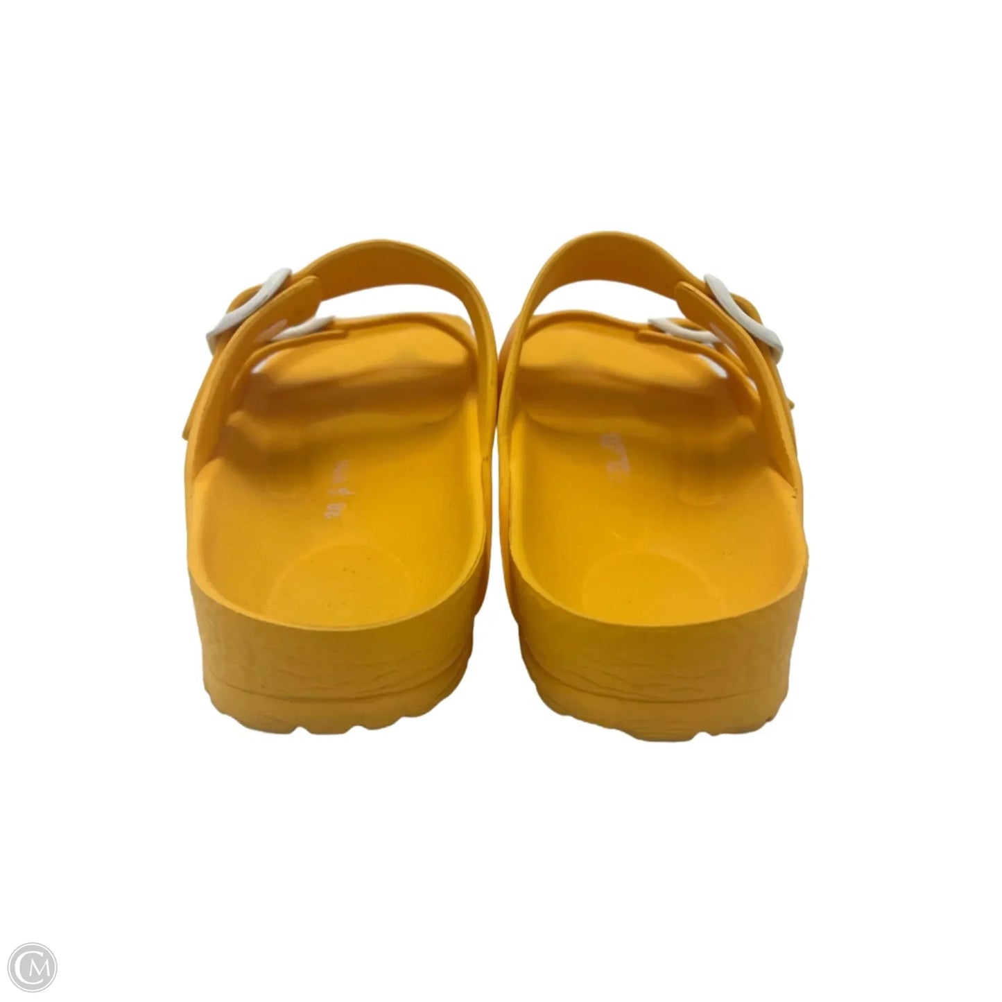 Sandals Designer By Birkenstock In Yellow, Size: 7.5