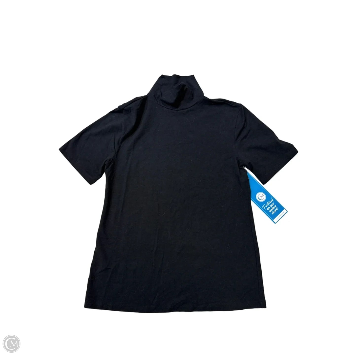 Top Short Sleeve Basic By Theory In Black, Size: L