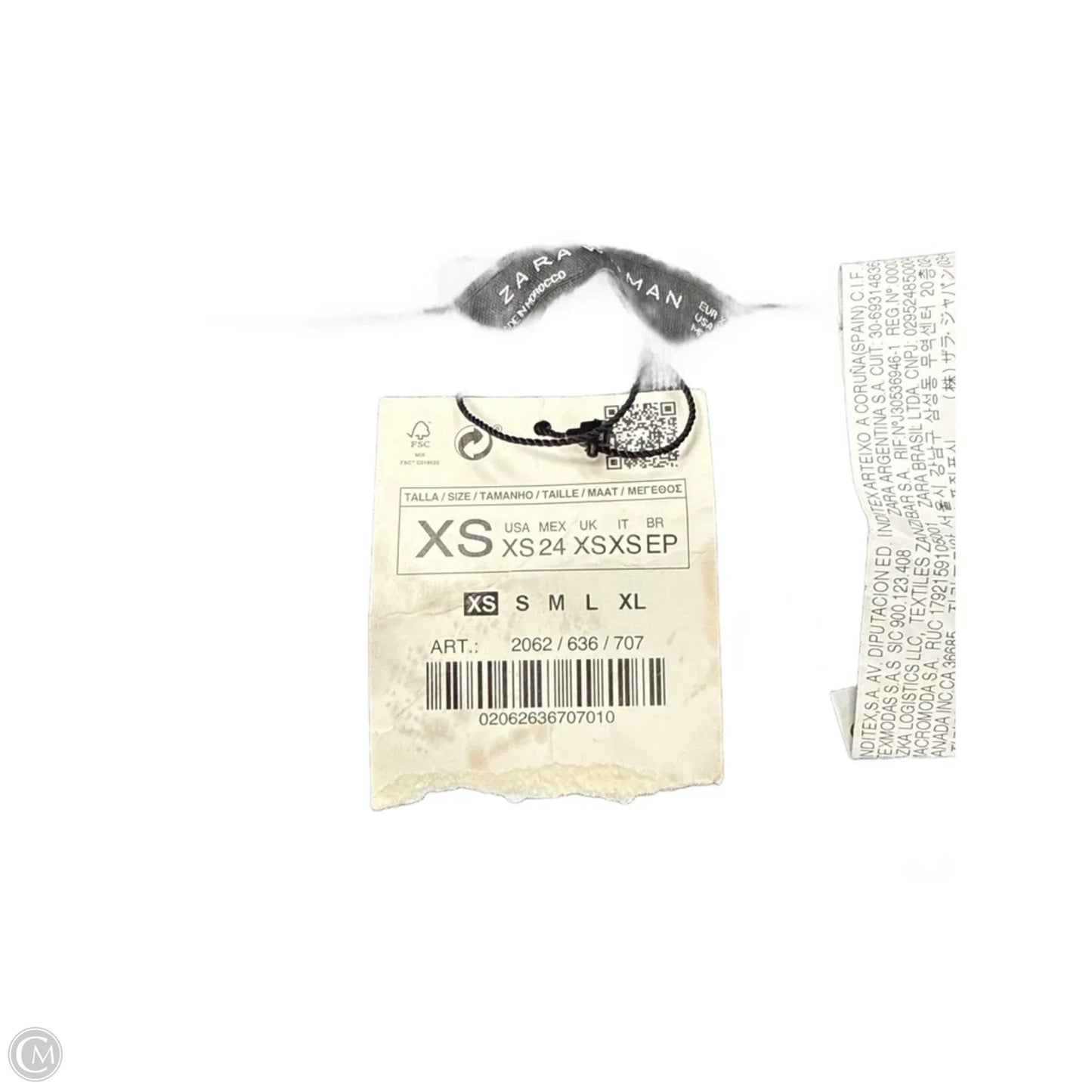 Pants Wide Leg By Zara In Grey, Size: Xs