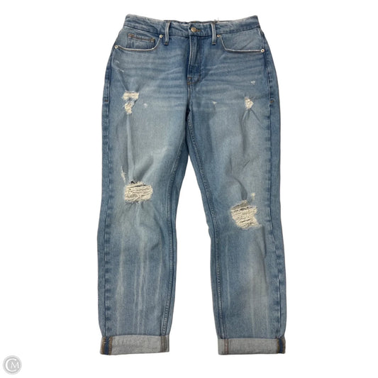 New! Jeans Straight By Good American In Blue Denim, Size: 8