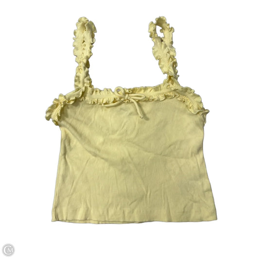 Top Sleeveless By Maeve In Yellow, Size: L