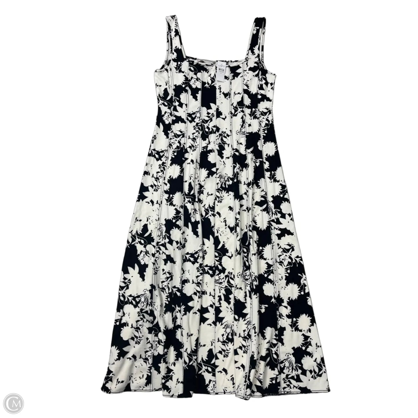 New! Dress Casual Maxi By Loft In Black & White, Size: M