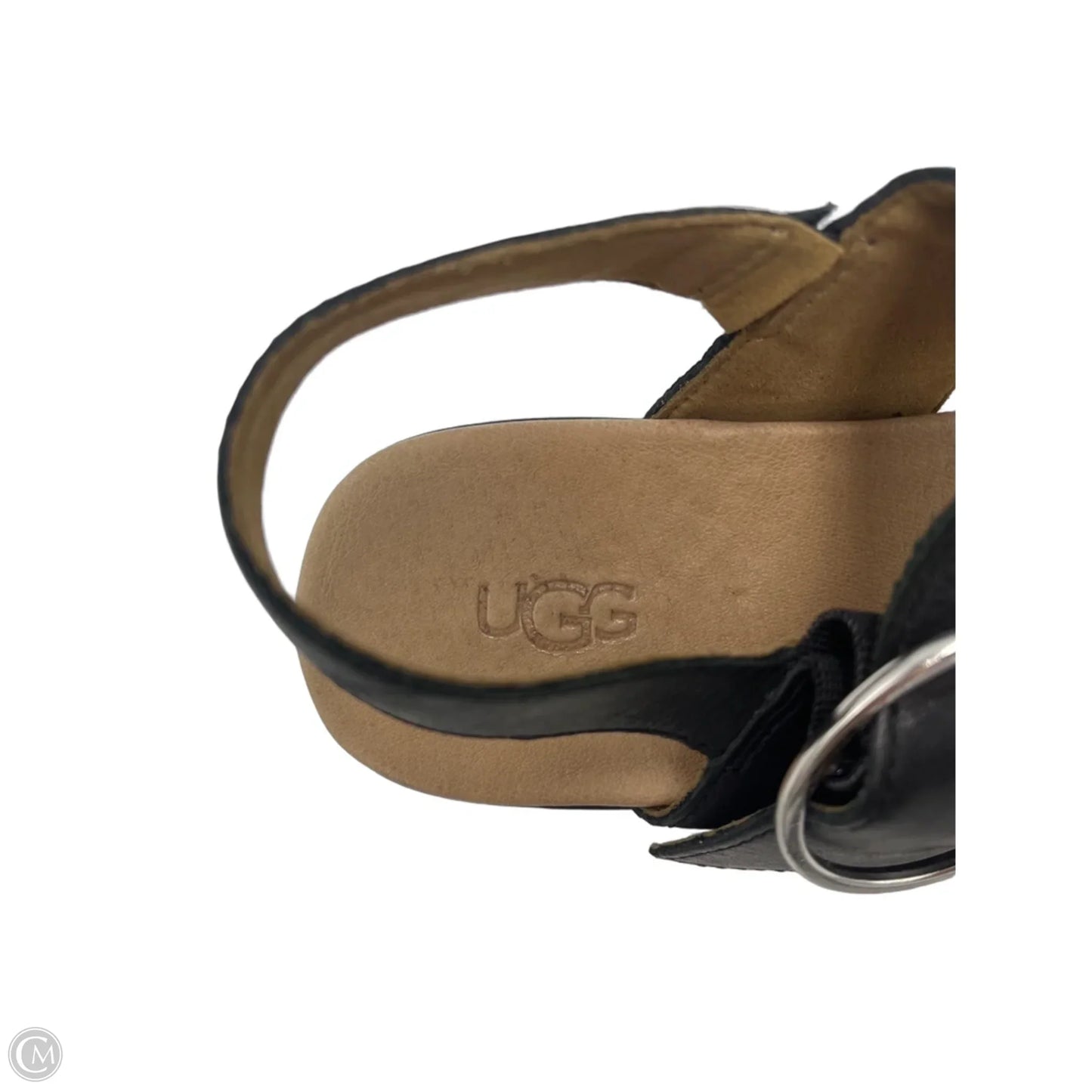 Sandals Designer By UGG In Black, Size: 6