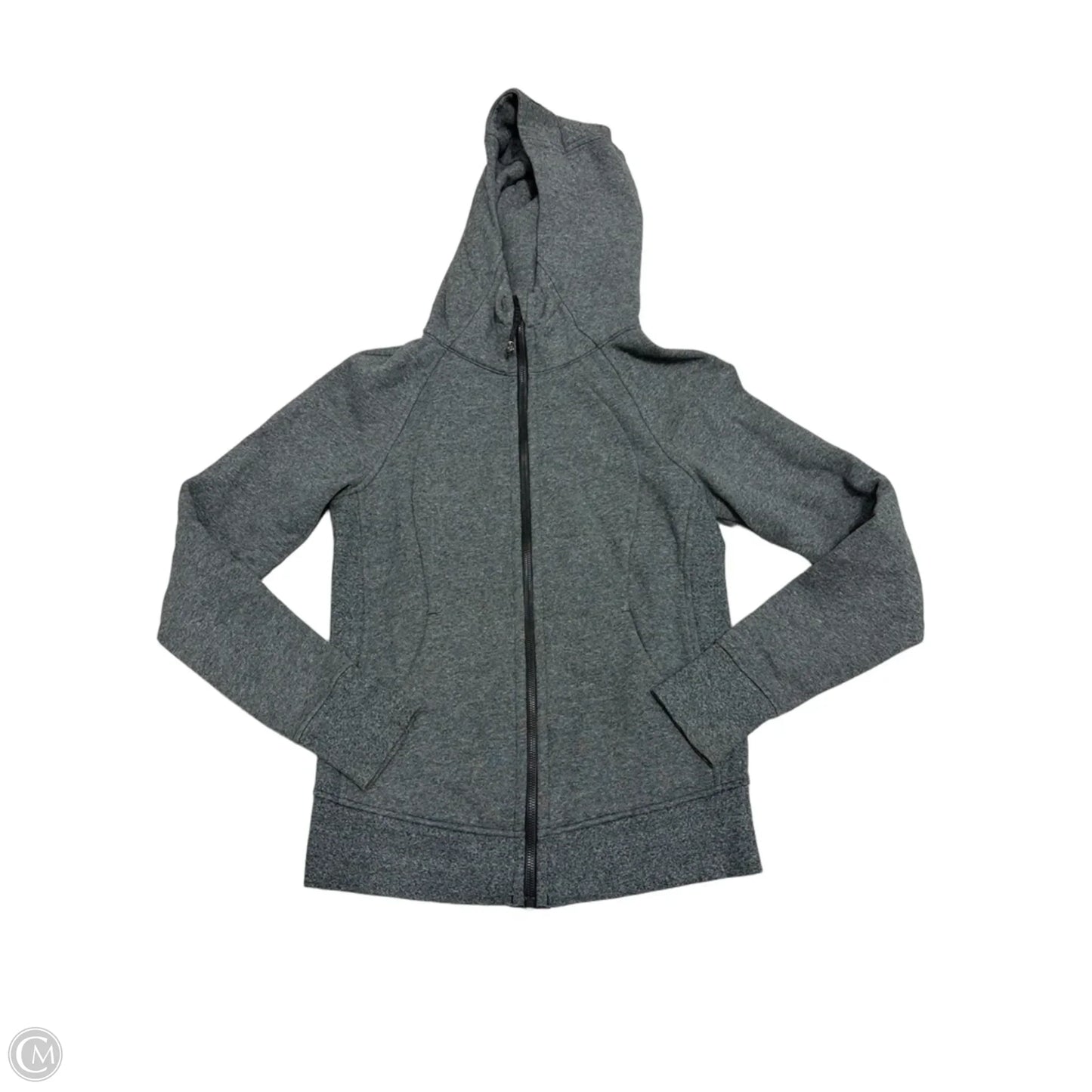 Athletic Jacket By Lululemon In Grey, Size: S