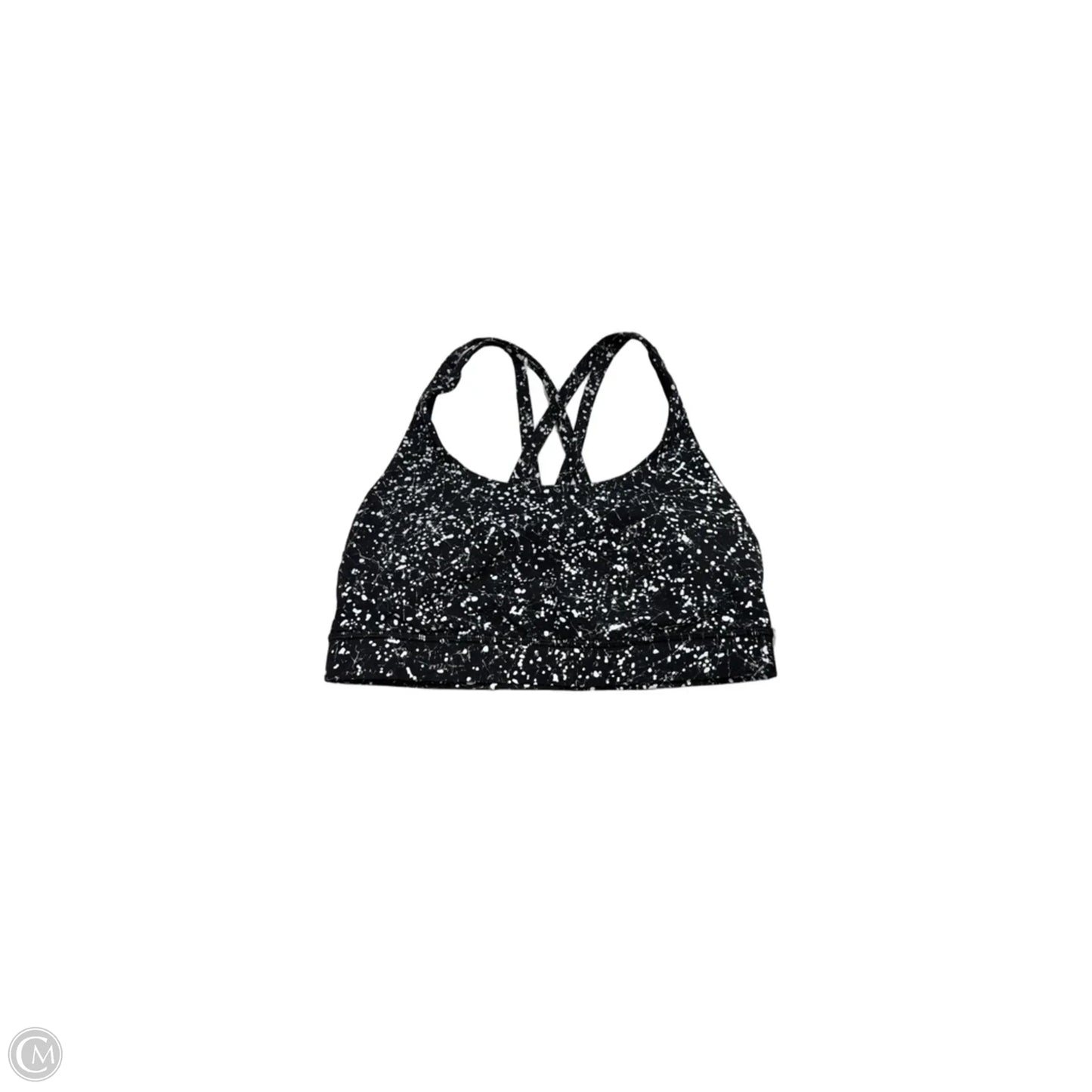 Athletic Bra By Lululemon In Black & White, Size: S