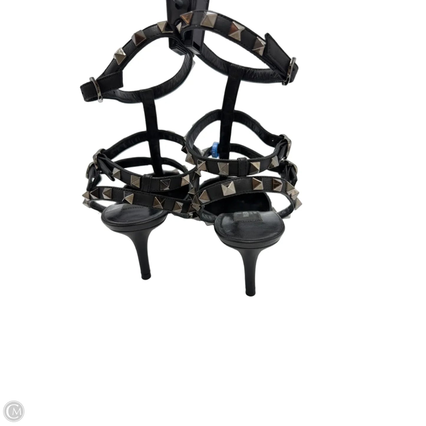 Sandals Luxury Designer By Valentino-garavani In Black, Size: 6.5