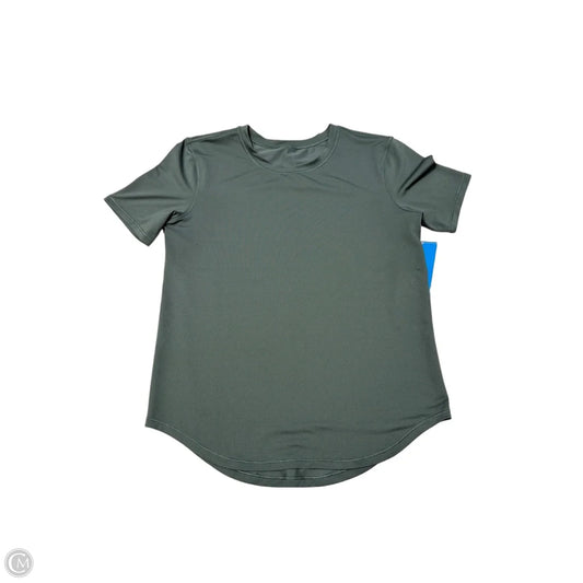 Athletic Top Short Sleeve By Lululemon In Green, Size: Xs